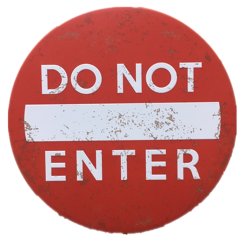 Ceduľa Do Not Enter