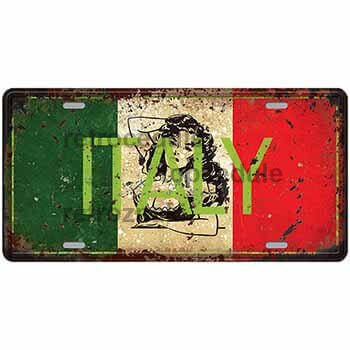 Ceduľa značka vlajka Italy