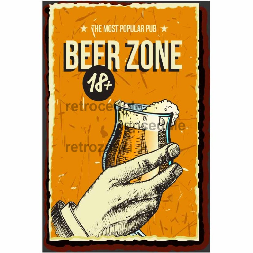 Ceduľa Beer - Zone