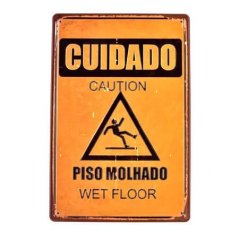 Ceduľa Cuidado Caution Ceduľa Cuidado Caution