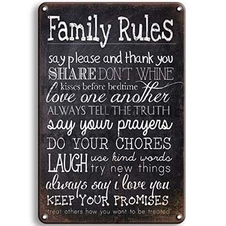 Családi szabályok jele Családi szabályok jele