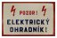 Cedule Pozor Elektrický Ohradník! - TOP plechove retro cedule