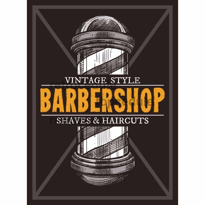 Fodrászat jele - Vintage stílusú Fodrászat jele - Vintage stílusú