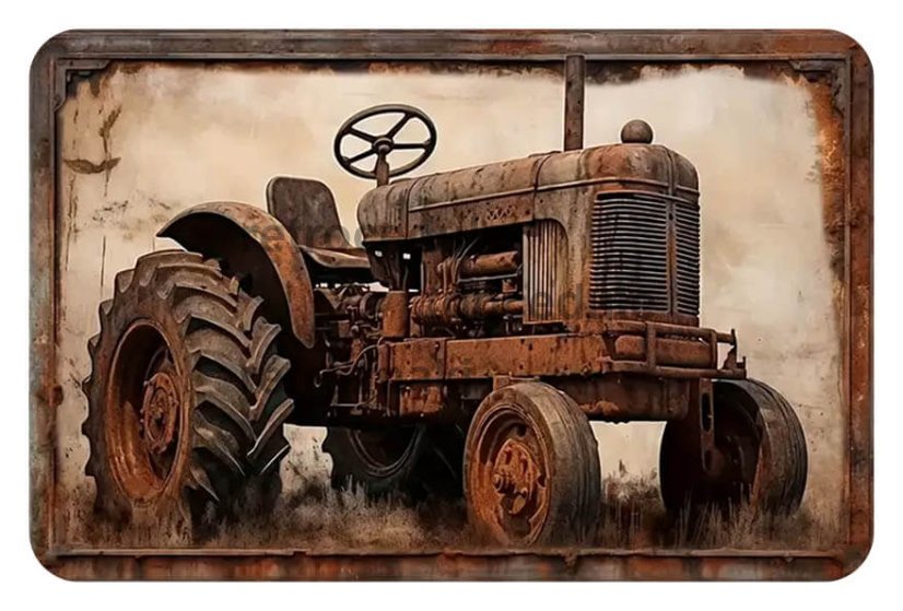 Figyelmeztető tábla Traktor old