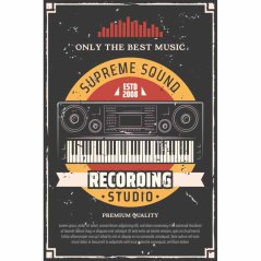 Ceduľa Supreme Sound Recording Studio Ceduľa Supreme Sound Recording Studio