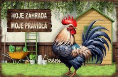 Ceduľa Moje zahrada moje pravidla Ceduľa Moje zahrada moje pravidla