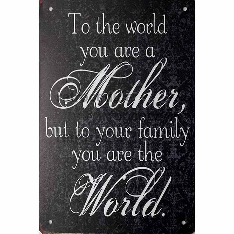 Fából készült jel anya