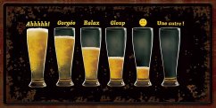 Plechová ceduľa Beers