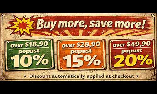 Buy more, save more!