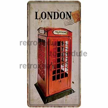 Znak budki telefonicznej w Londynie