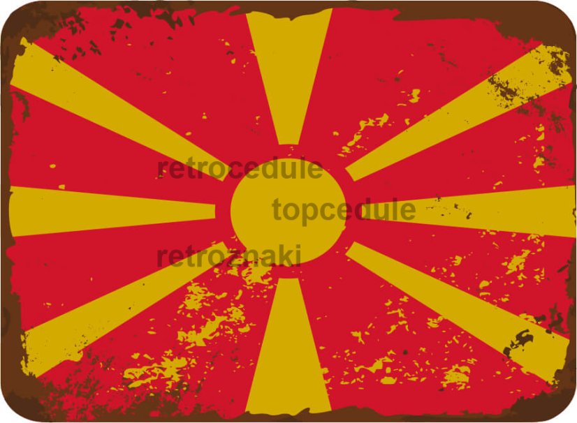Znak flagi Macedonii
