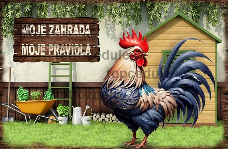 Ceduľa Moje zahrada moje pravidla