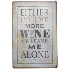 Sign Wines - Bormenü
