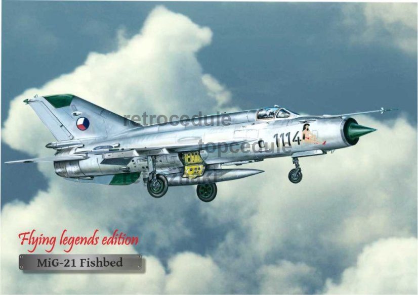 Ceduľa Lietadlo MiG-21 Fishbed