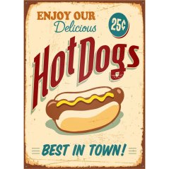 Ceduľa Hot Dogs Ceduľa Hot Dogs