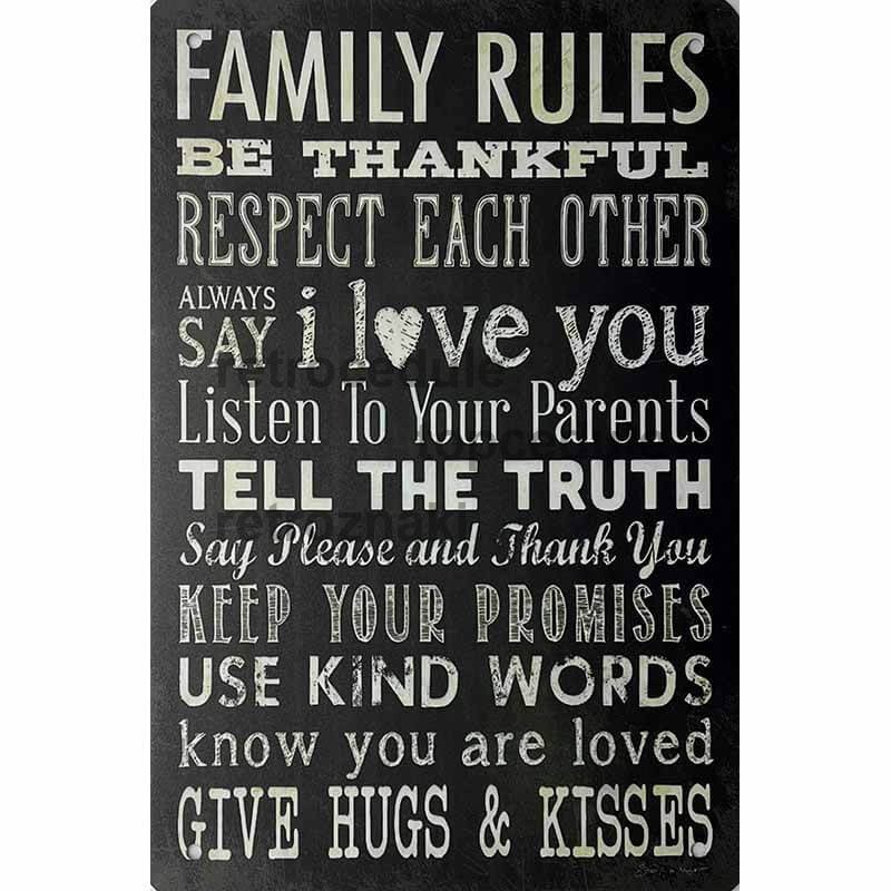 Családi szabályok jele