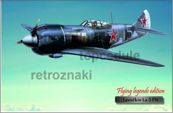 Ceduľa Lietadlo Lavočkin La-5 FN