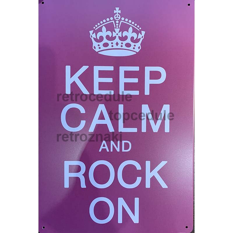Cedule Keep Calm and Rock On