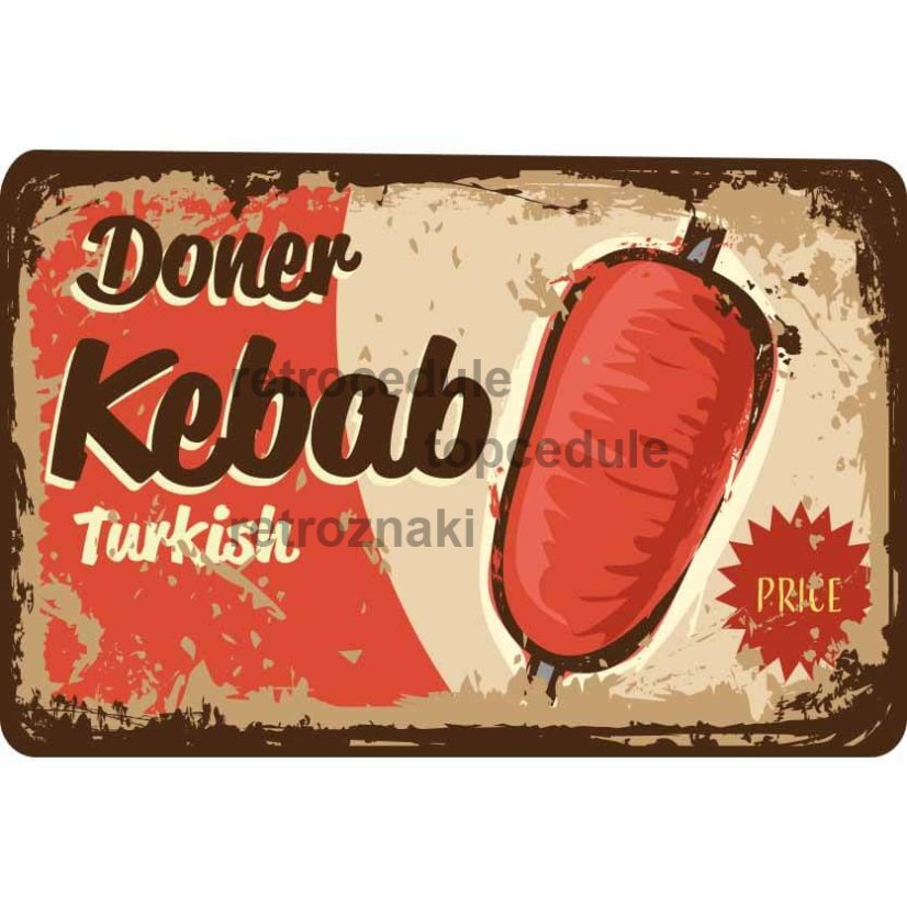 Cedule Restaurace menu - Doner Kebab