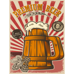 Ceduľa Premium Beer