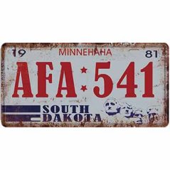 Ceduľa značka Minnehaha South Dakota Ceduľa značka Minnehaha South Dakota