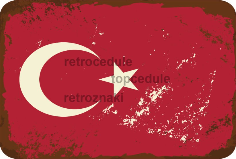 Znak flagi Turcji
