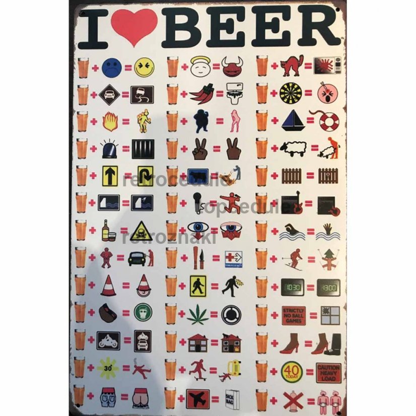 Obožujem znak Pivo