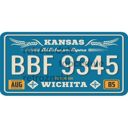 Ceduľa USA značky - Kansas