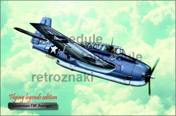Znak letalo Grumman TBF Avenger