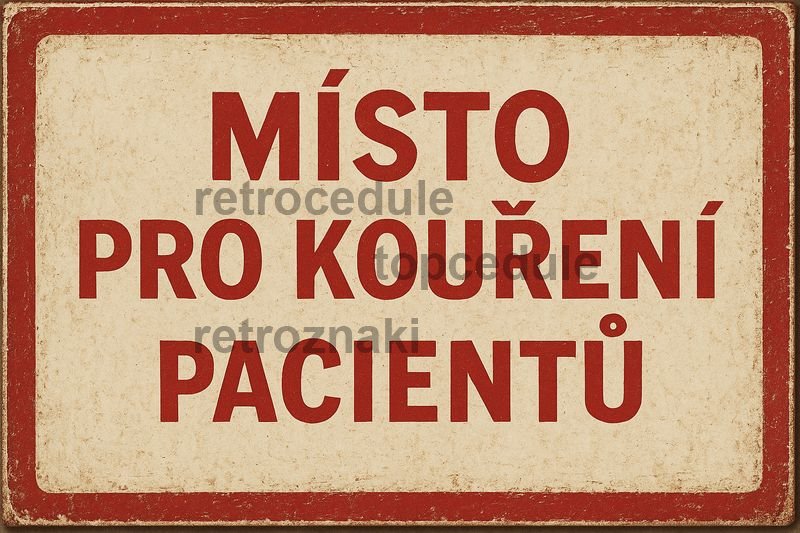 Podpišite oznako Místo Pro Kouření Pacientů