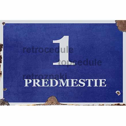 Ceduľa 1 Predmestie