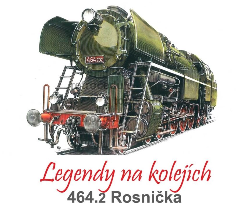 Plechová cedule Lokomotiva 464.2 Rosnička