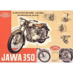 Ceduľa Jawa 350 - plagát Ceduľa Jawa 350 - plagát