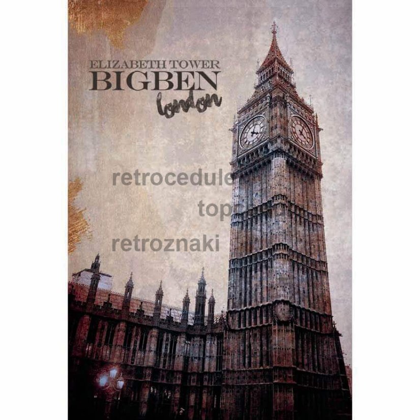 Big Ben London felirat