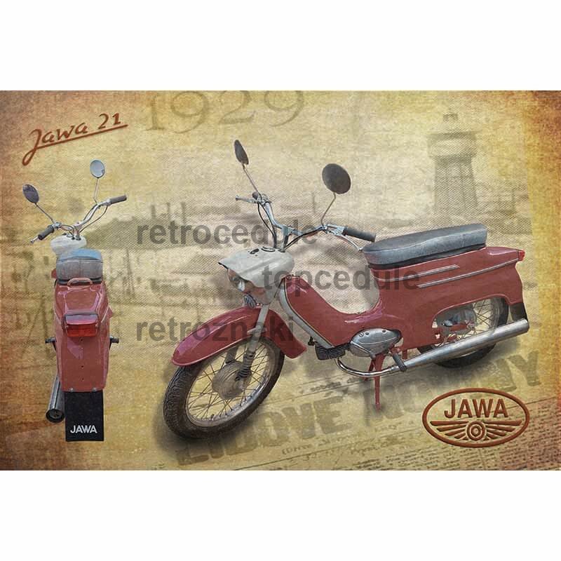 Ceduľa Jawa 21