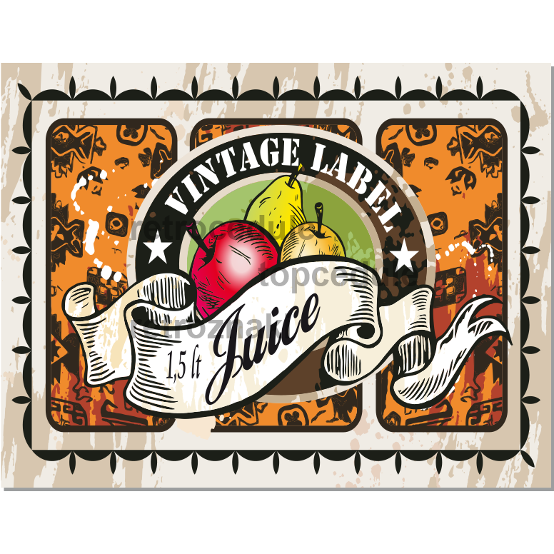Jel Vintage Label - Juice