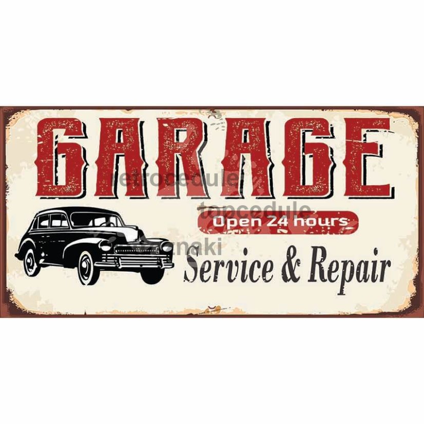 Garázs Nyitva 24 órás tábla