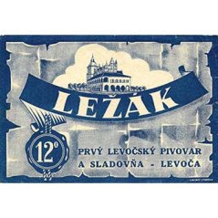 Ceduľa Ležák– Prvý Levočský Pivovar a Sladovňa – Levoča