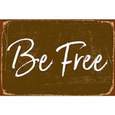 Drevená Ceduľa Be Free Drevená Ceduľa Be Free
