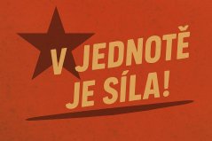Plechová ceduľa V jednotě je sila!