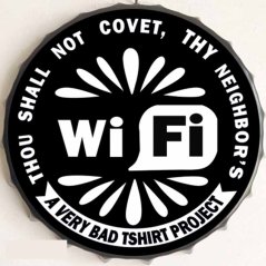 Víko cedule WiFi A very bad Tshirt Project