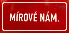 Cedule Mírové Nám