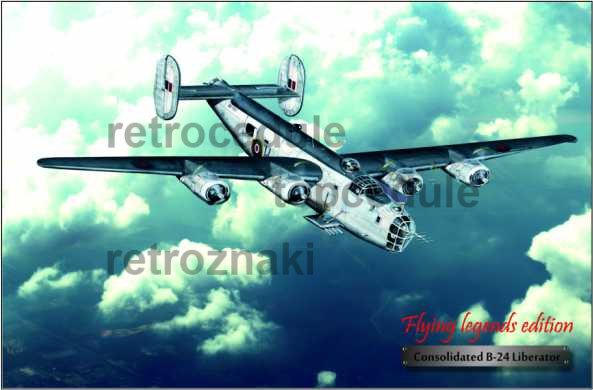 Znak letalo Consolidaten B-24 Liberator