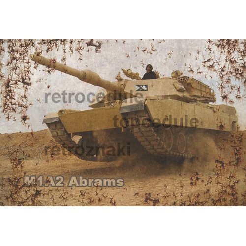 Ceduľa Tank Abrams M1A2