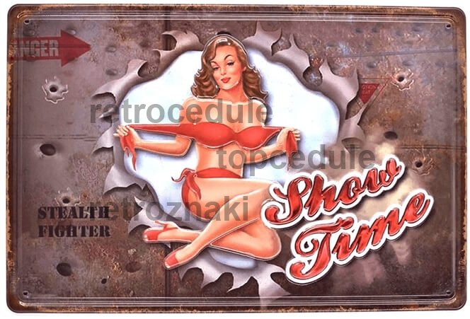 Pločevinasti znak Show Time