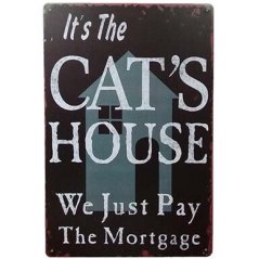 Ceduľa It is The Cats House