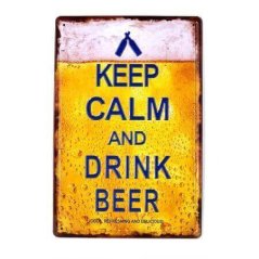 at66 cedula 3d keep calm and drink beer 30&#215;20