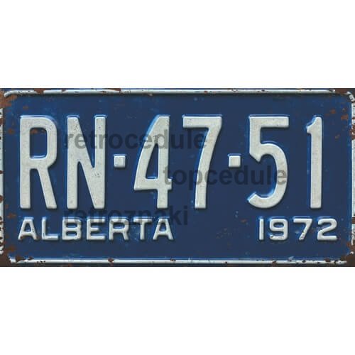 Alberta 1972 márkajelzés Alberta 1972 márkajelzés