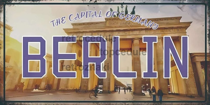 Pločevinasti znak Berlin