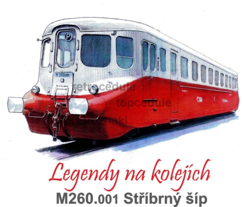 Sign Mozdony M260.001 Ezüst Arrow - Retro bádog táblák
